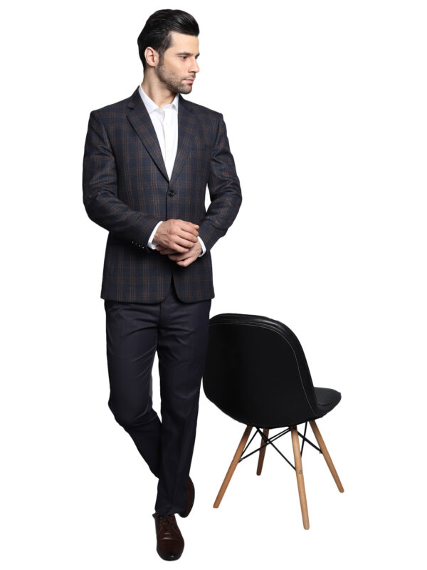 Formal Blazer Navy Blue Checks - Image 7