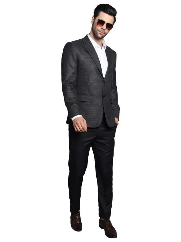 Formal Men Blazer Dark Gray - Image 7