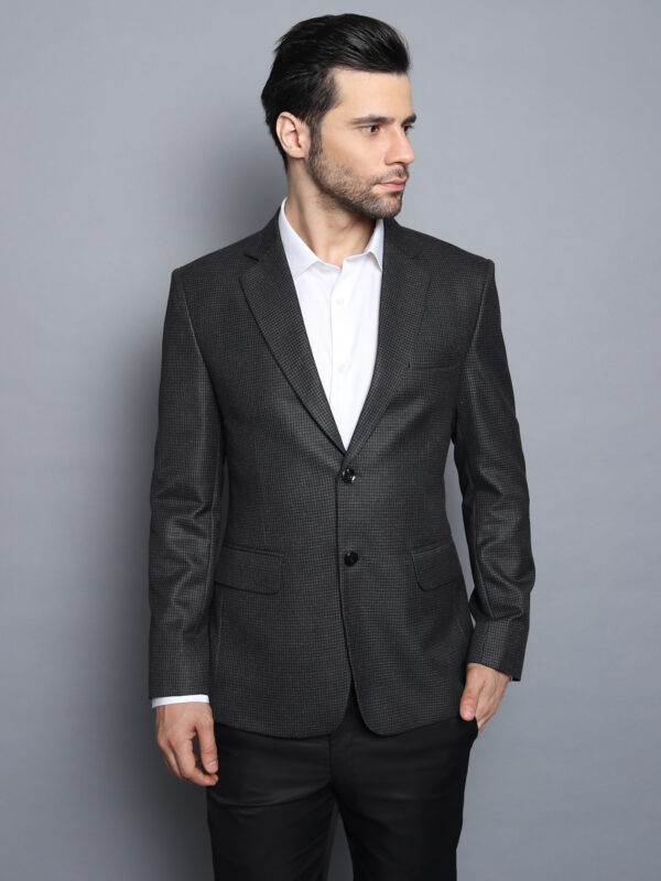 Formal Men Blazer Dark Gray - Image 6