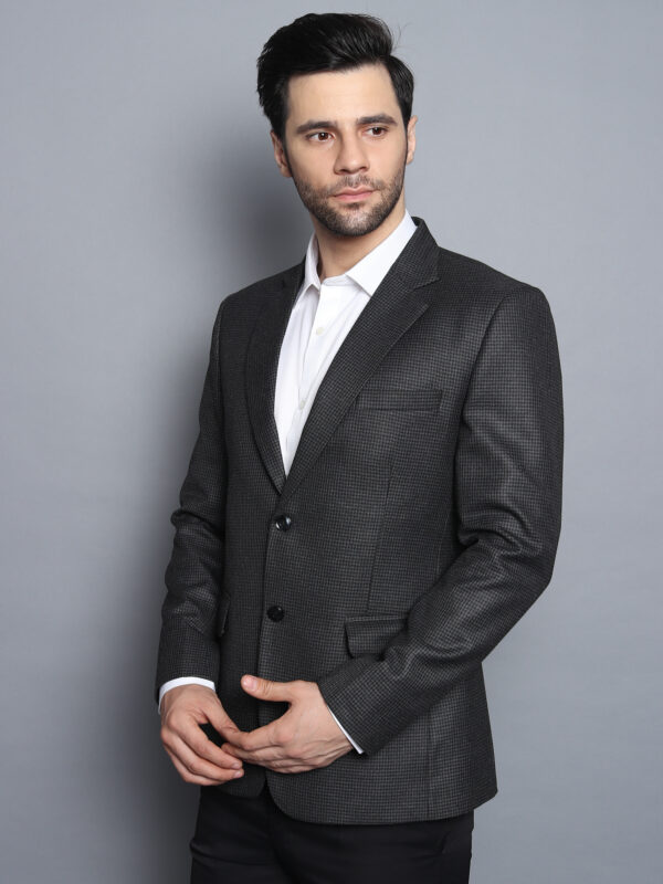 Formal Men Blazer Dark Gray - Image 5