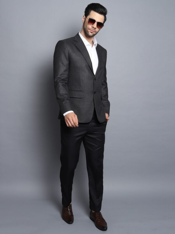 Formal Men Blazer Dark Gray