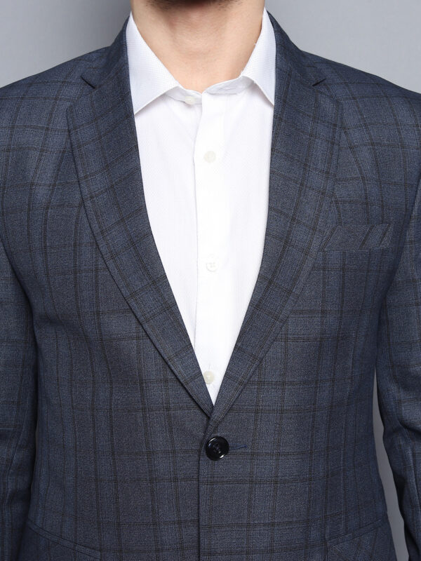 Formal Men Blazer  Blue Checks - Image 3