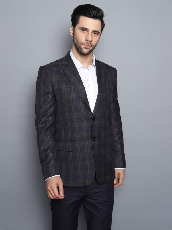 Formal Blazer Navy Blue Checks - Image 6