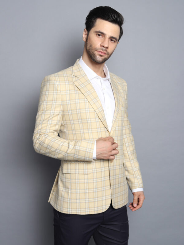 Formal Blazer Fawn Checks - Image 4