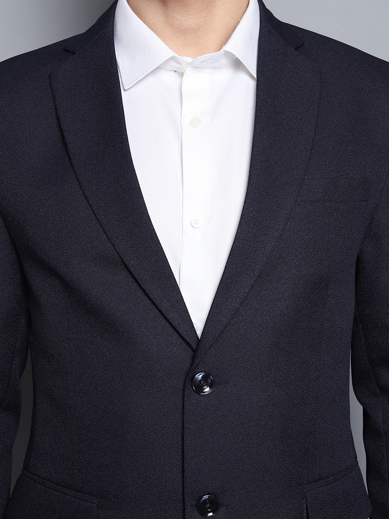 Formal Men Blazer Navy Blue - Image 3